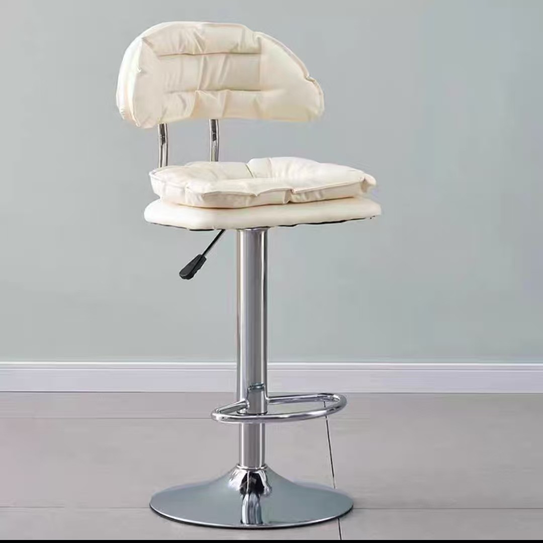 Sillas de bar, sillas elevadoras, taburetes altos, taburetes de cajero, bar de belleza moderna y minimalista, sillas altas, sillas de bar domésticas