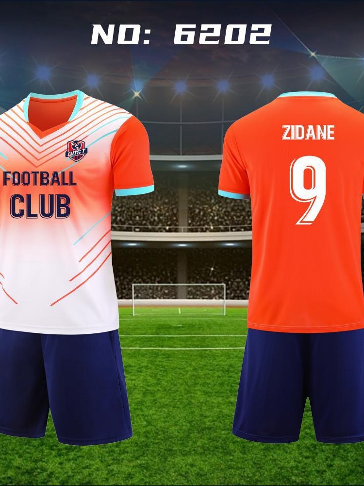 Verano, ropa de fútbol infantil para adultos, uniformes impresos, camisetas de mangas cortas, uniformes de entrenamiento para estudiantes de primaria y secundaria, hombres y mujeres