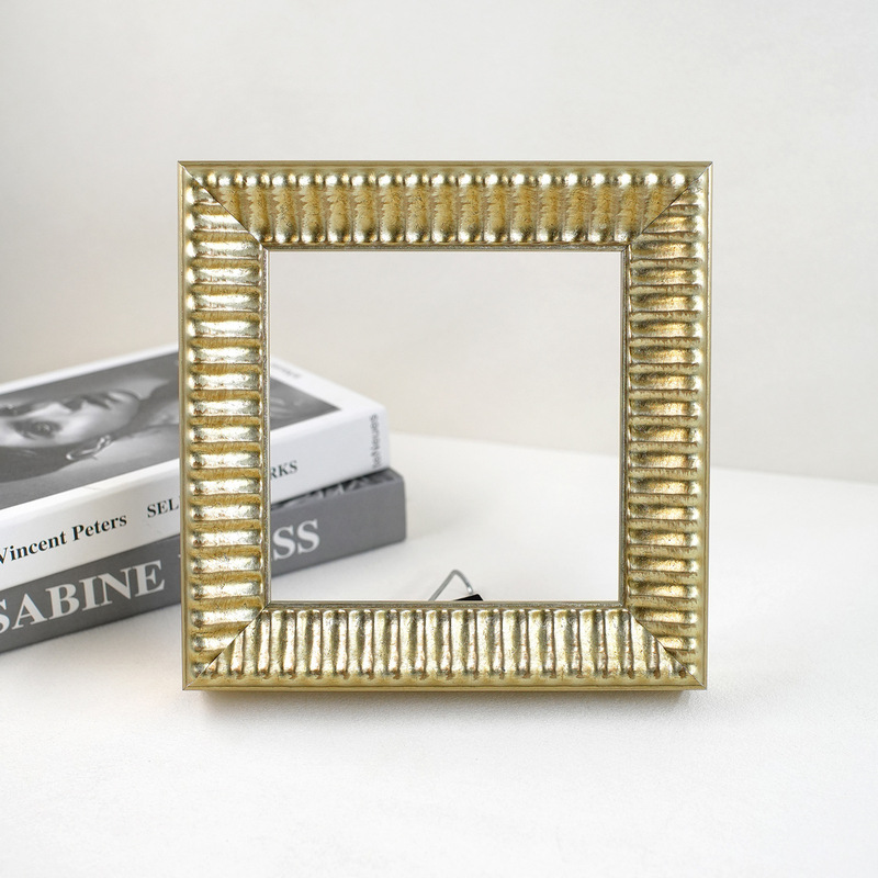 Vintage French-American Style Champagne Silver Custom Wooden Framed Oil Painting Frame Solid Wood Frame DIY Photo Frame Empty Frame Vintage French-American Style Champagne Silver Custom Wooden Framed Oil Painting Frame Solid Wood Frame DIY Photo Frame Empty Frame