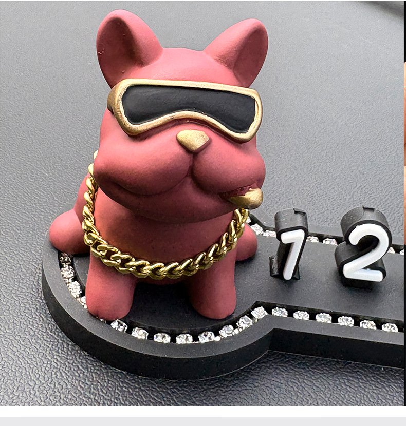 Pitbull Car Temporary Parking Number Plate Cute Female Moving Car Phone Plate Car Ornaments Decorative Supplies