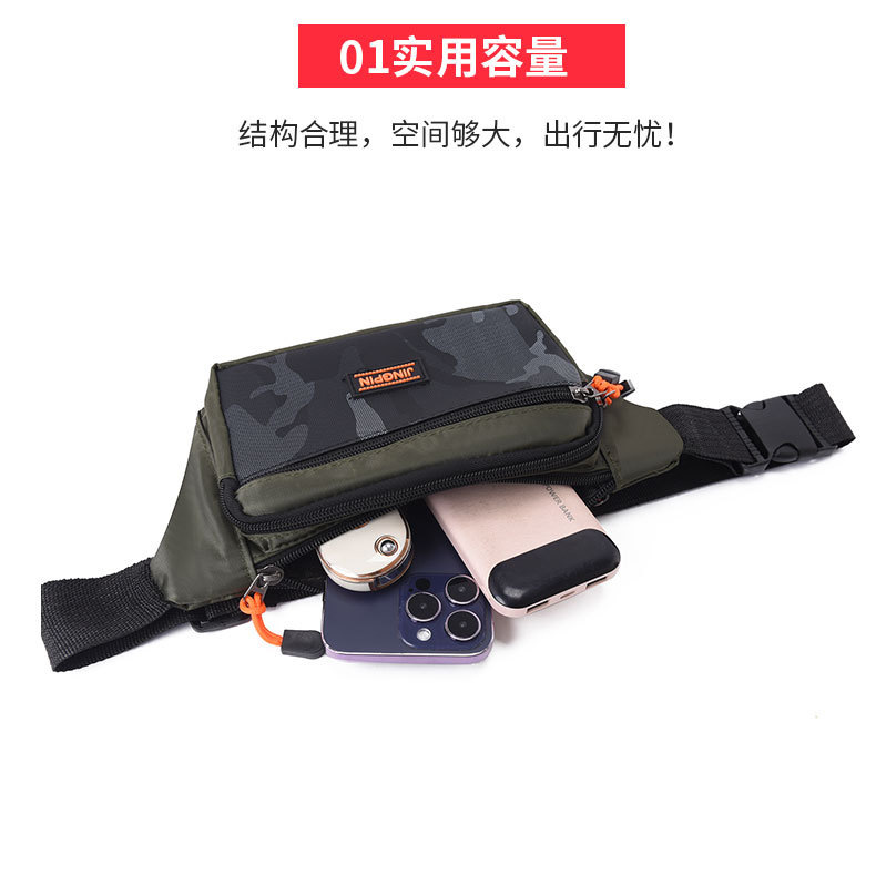 New waterproof men's crossbody bag for casual sports and travel, single-shoulder chest bag, fashionable and versatile backpack undefined