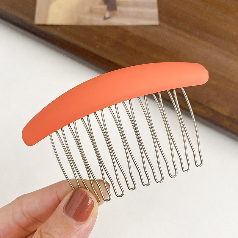 Estilo coreano elegante Morandi peine de pelo insertar peine antideslizante pelo roto flequillos peine sin costura horquilla tocado femenino accesorios para el cabello al por mayor