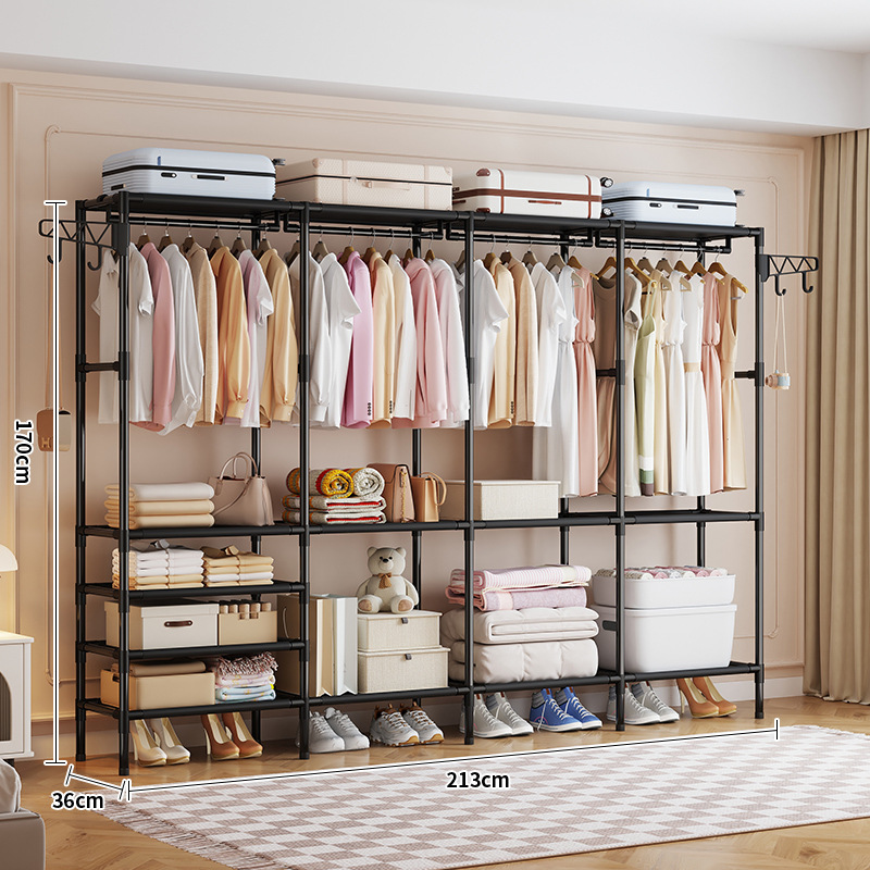 Percha de ropa multifuncional, piso, percha de ropa simple, percha de ropa para dormir, estante de ropa de moda reforzado doméstico