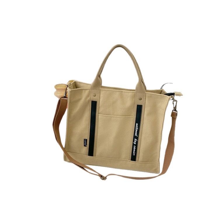 Estilo japonés nuevo original engrosada bolsa de lona artístico estudiante universitario Portátil Bolsa de ordenador bolso de hombro clase bolsa de mensajero