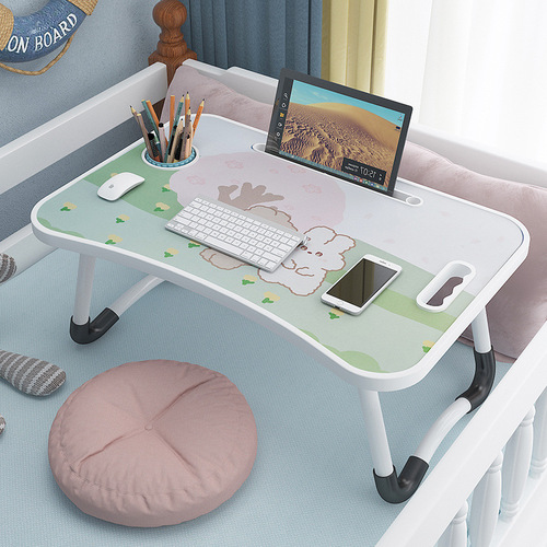 Computer desk bed desk simple rental home bedroom folding table student dormitory writing table lazy small table