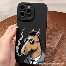 卡通动物图适用iPhone苹果11/12/13Pro/14/15/16ProMax硅胶手机壳
