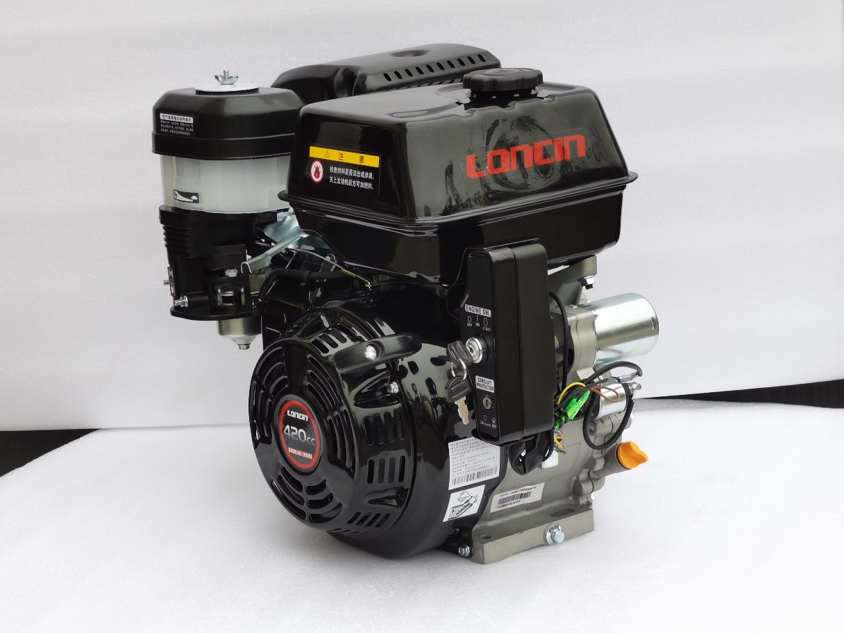 Longxin G420F turbine gasoline engine ship machine 420cc road cutting machine flat key 25mm shaft diameter
