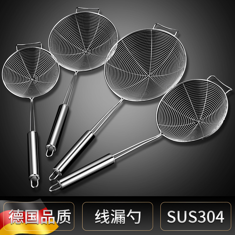 ステンレス製の線漏れ304ステンレス製のキッチンレストランの線漏れ網漏れオイルフィルタースプーン|undefined