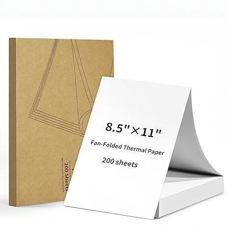 Papel térmico plegable A4 papel secado rápido oficial 210mm papel de impresión especial para preguntas equivocadas impresora térmica portátil doméstica