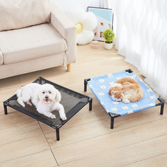 犬小屋、犬用ベッド、オールシーズン対応、取り外して洗えるキャンプベッド、中小型犬用ペットベッド、夏用地上防湿猫小屋