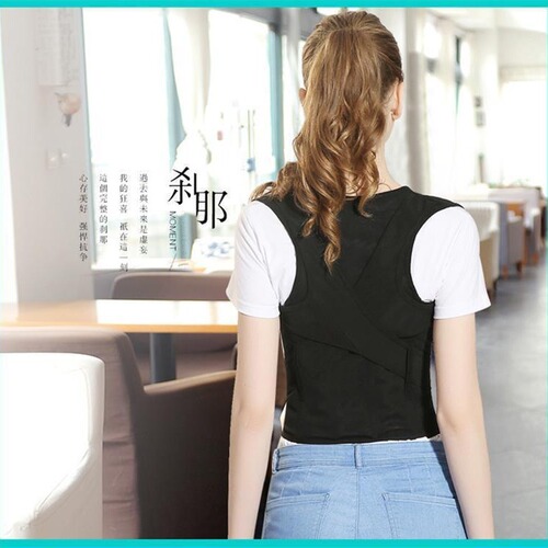 The same model adult male and female mesh breathable hunchback correcting strap summer thin anti-hunchback posture back strap