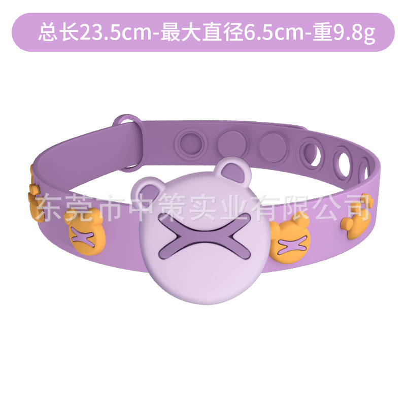 보라색 주황색-보라색 머리