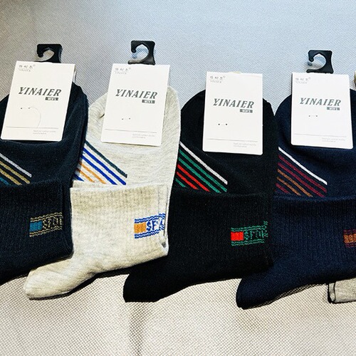 Summerizer Casual Cotton Socks for Men, Athletic Crew Socks for Running, Non-Slip with No-Slip Heel, Breathable and Absorbent
