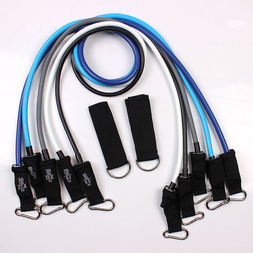 Factory Wholesale 11-Piece Set Resistance Bands Fitness Equipment Indoor Exercise Latex Resistance Bands TPE Resistance Band Set