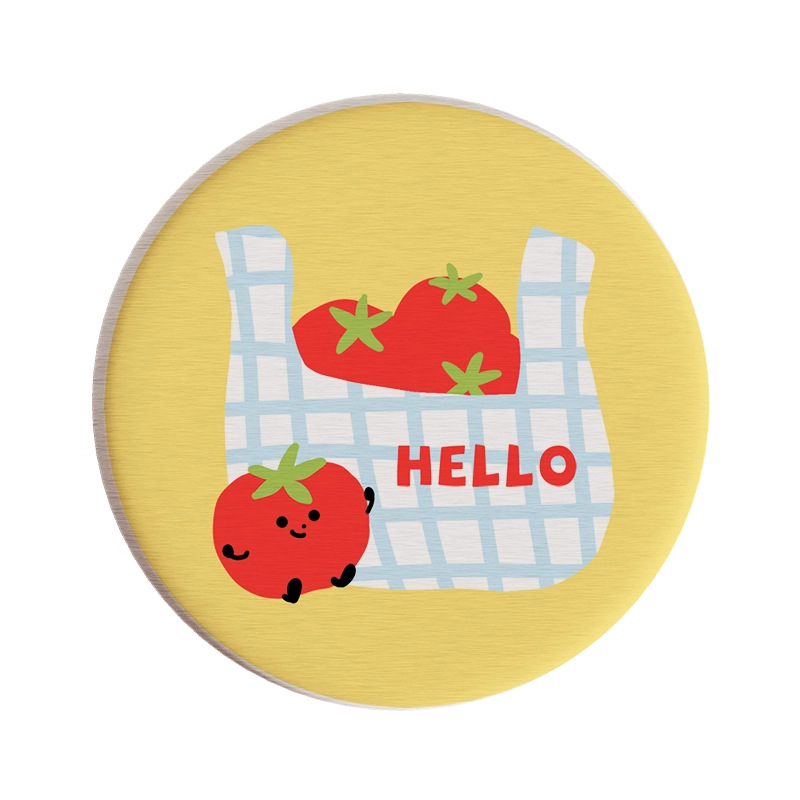 Posavasos de café de oficina de dibujos animados, posavasos de escritorio, posavasos de agua redondos, almohadillas absorbentes de agua de barro de diatomeas, encimera de secado rápido