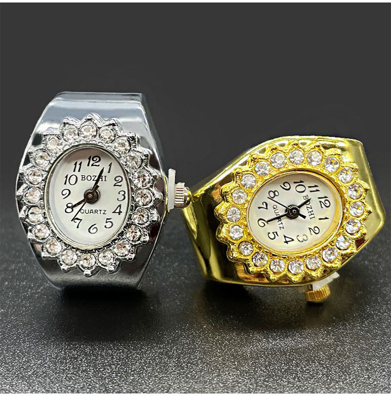 Geometric Pattern All Seasons Season Unisex Gender Retro, Classic Style Style Retro Classic Style Geometric Quartz Watch Rings
