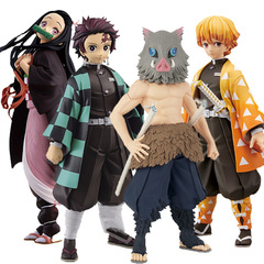 Demon Slayer: Super Large ROS Full-Assembly Figure&mdash;Tanjiro, Kyojuro, Nezuko, and Inosuke.
