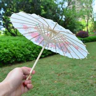✅ Oil Paper Umbrella Classical Peony Plum Blossom Small Paper Umbrella Kindergarten Small Decorative Umbrella Prop Umbrella Kidsren's Dance Umbrella