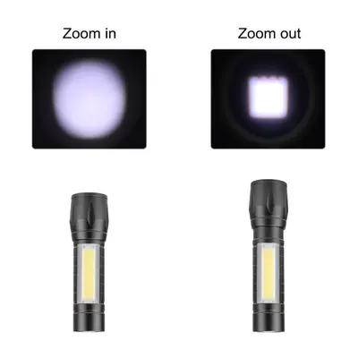Telescopic Flashlight Led Lighting Cob: UV fənərlər