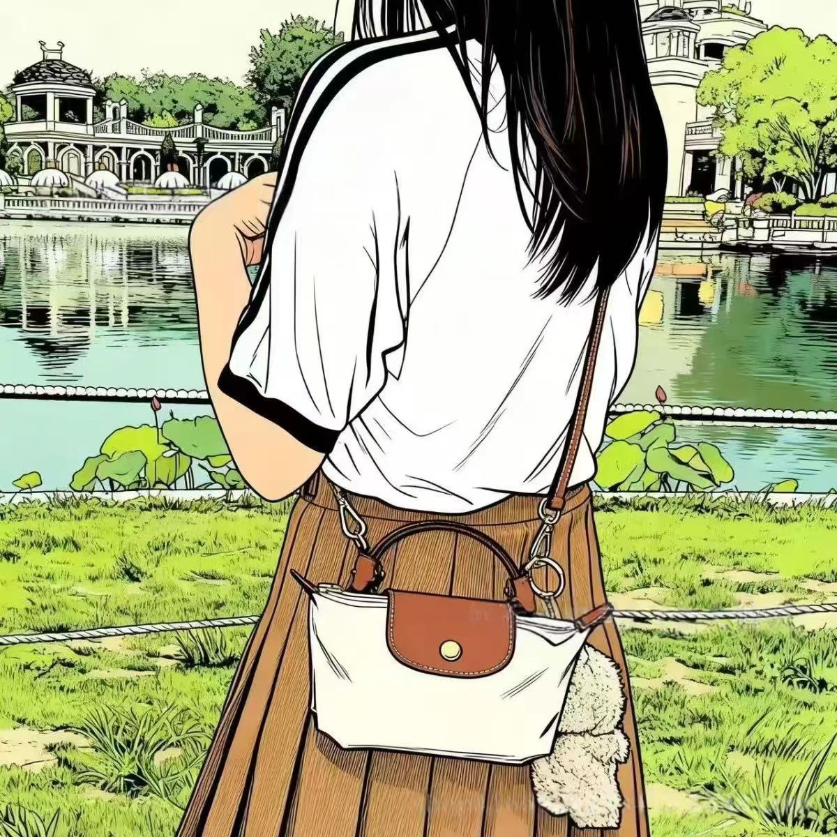 고급스러운 용자수 가방, 크로스백, 미니백, 만두백, 여성용 외출용 다용도 가방, 숄더백, 핸드백, 미니