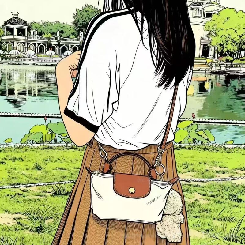 High-Quality Dragon-Patterned Crossbody Bag, Mini Dumpling Bag, Versatile Women's Bag for Going Out, Shoulder Bag, Handbag, Mini