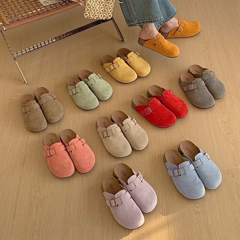 Birkenstock-Style Women's Slip-On Mules with Buckle, Versatile and Height-Increasing, for Spring/Summer 2026