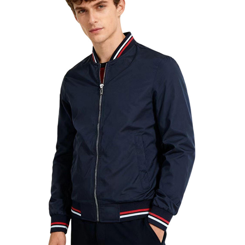 Baseball Collar Jacket Men's European and American Casual Zipper Cardigan Jacket Fashion Trendy Outerwear Men's Thin Wholesale Jacket Baseball Collar Jacket Men's European and American Casual Zipper Cardigan Jacket Fashion Trendy Outerwear Men's Thin Wholesale Jacket