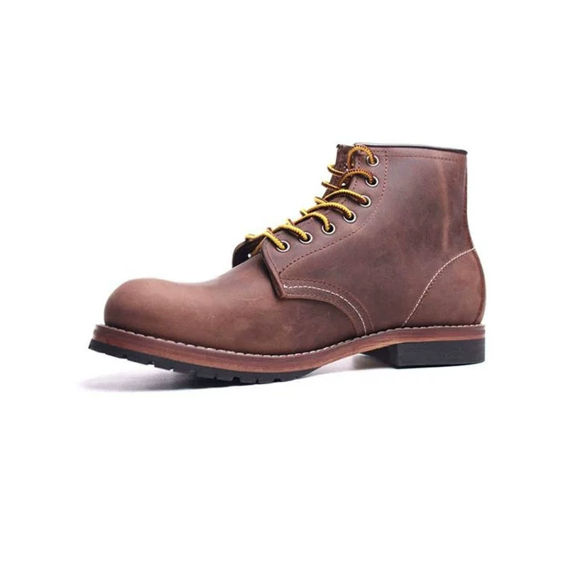 Leather boots (Martens), cowhide genuine leather, retro American travel ankle style