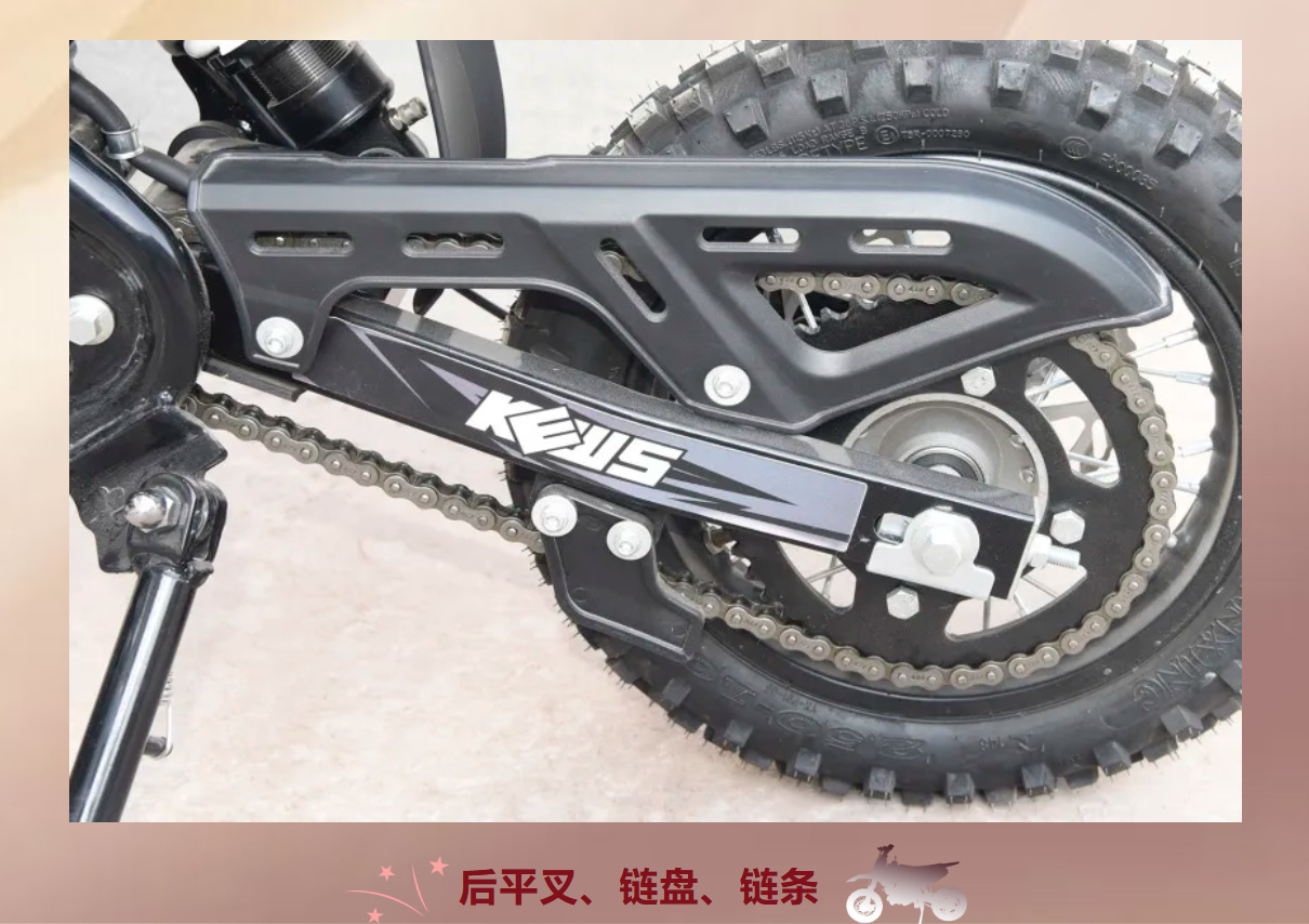 Kews K60 Four-Stroke Kidsren's Gasoline Off-Road Motorcycle Zl60 Small Off-Road Motorcycle Two-Wheeler