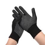 手套女夏防晒采茶劳保点胶防滑骑行户外男漏两指分指触屏薄款手套