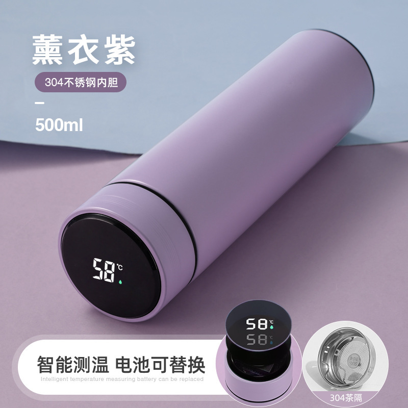 Taza de Vacío Inteligente con Gotero, Doble Pared, Portátil, Para Auto/Oficina