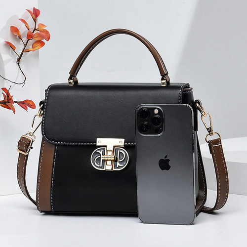 Manufacturer women's bag 2024 new Korean style trendy simple and elegant small square bag hand-held single shoulder diagonal women's bag one piece drop shipping