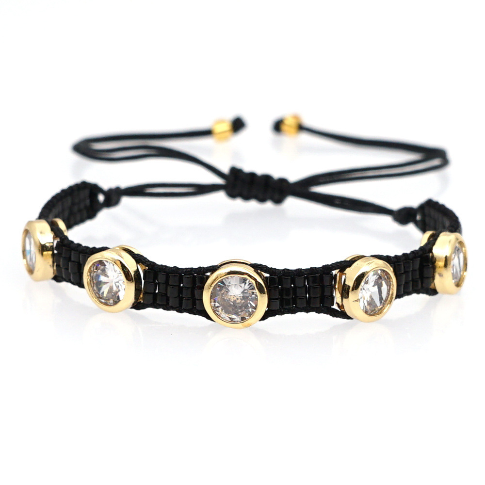 Fashion Diamond-studded Punk Style Beaded Bracelet display picture 4