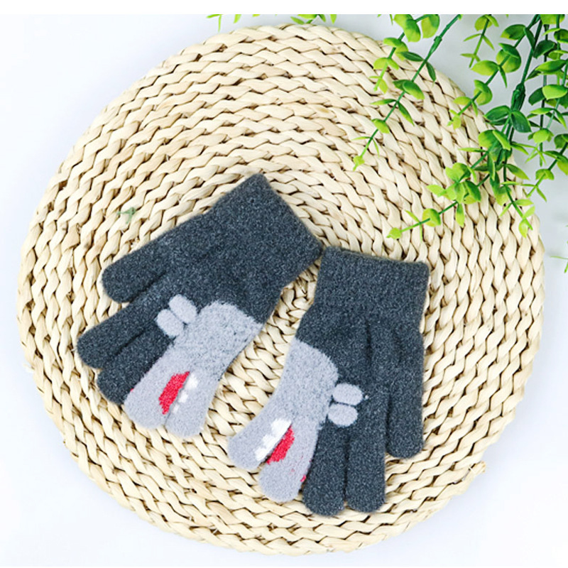 Autumn And Winter New Children's Gloves Cute Cartoon Multicolor Gloves Knitted Gloves display picture 7