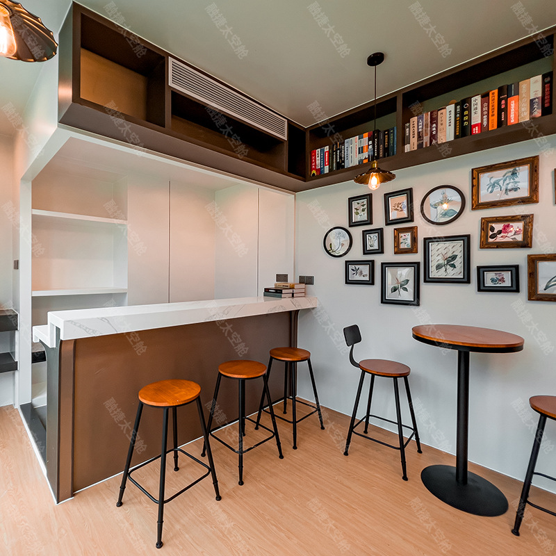 Rongjie cápsula espacial sala móvil hogar área escénica casa de familia sala de cielo estrellado sala móvil tienda de contenedores fabricante de almacén de Apple