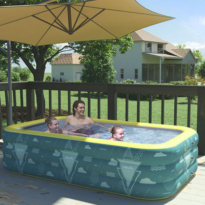 儿童游泳池1.5米-4米加厚充气婴儿家用戏水池宝宝洗澡盆自动闪充|ms