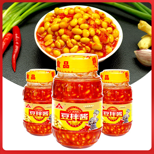 Guangxi specialty double bean paste 900g spicy pepper mixed rice mixed with noodles and rice seasoned soybean paste bean paste