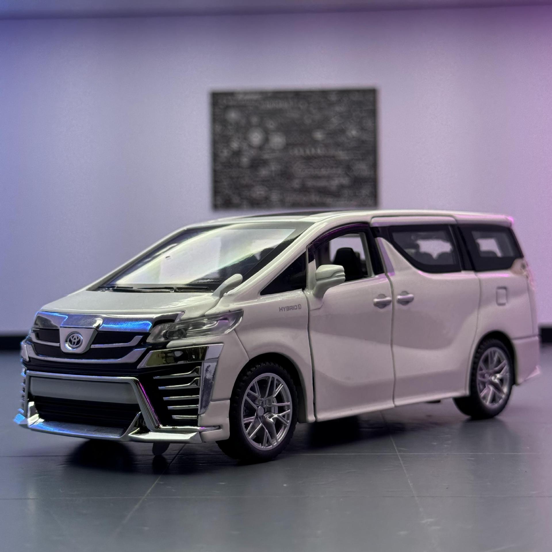 Modelo de coche de aleación 1:32 Toyota Wilfa Vehículo comercial Echo de luz y sonido de juguete Modelo de efecto de sonido de coche