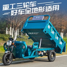 液压自卸电动三轮车拉货新款自动翻斗载重王货车大功率农用电瓶车