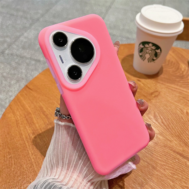 液态硅胶适用华为Pura80手机壳全包p80pro+防摔p70ultr纯色果冻款