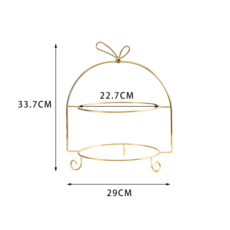 De estilo europeo chino y occidental comida cerámica postre merienda plato merienda té de la tarde japonés multiusos pastel de tres capas plato de fruta estante