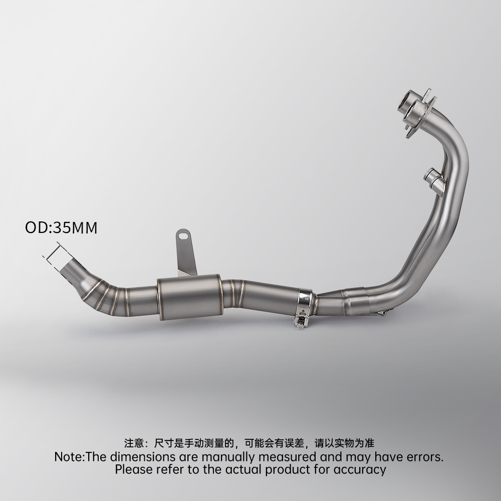 Motorcycle Kaiyue 321R Exhaust Pipe with Drum Front Section Stainless Steel High Temperature Resistant End Section Non-destructive Installation