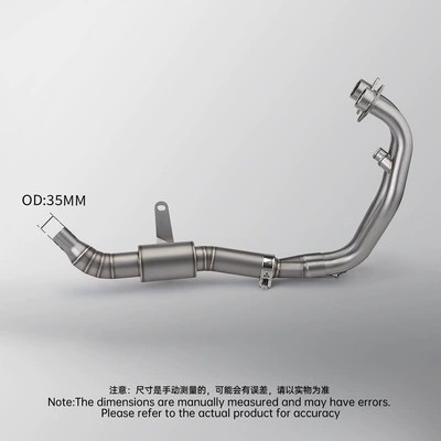 Section Non-destructive Installation, Motorcycle exhaust pipe