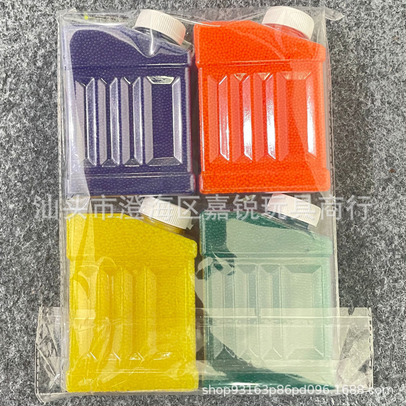 Bolitas de gel absorbente de agua 7-8mm, perlas decorativas hidratantes, paquete en botella cuadrada