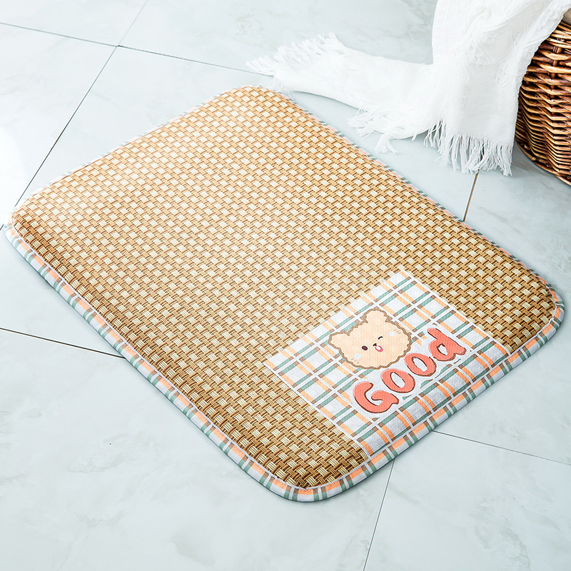 Verano mascota dormir Mat verano perro dormir Mat Teddy gato estera de enfriamiento extraíble y lavable dormir Mat perro suministros