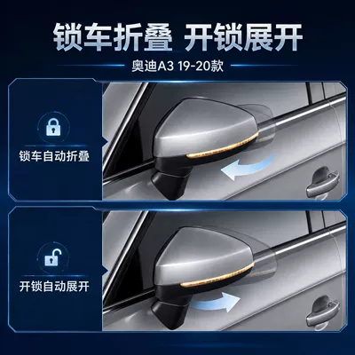 lock, folding, unlocking, and unfolding – Rearview mirror/rearview mirror