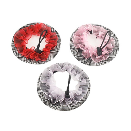 Ballet Latin Dance Hair Net Female Dance Exam Hair Net Bowl Head Flower Children Buns Hair Styling Tool Head Accessory