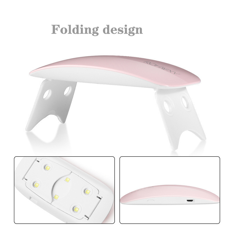 Luz de manicura USB 6W secador de uñas de ratón 6 LED cuentas de lámpara UV para el hogar