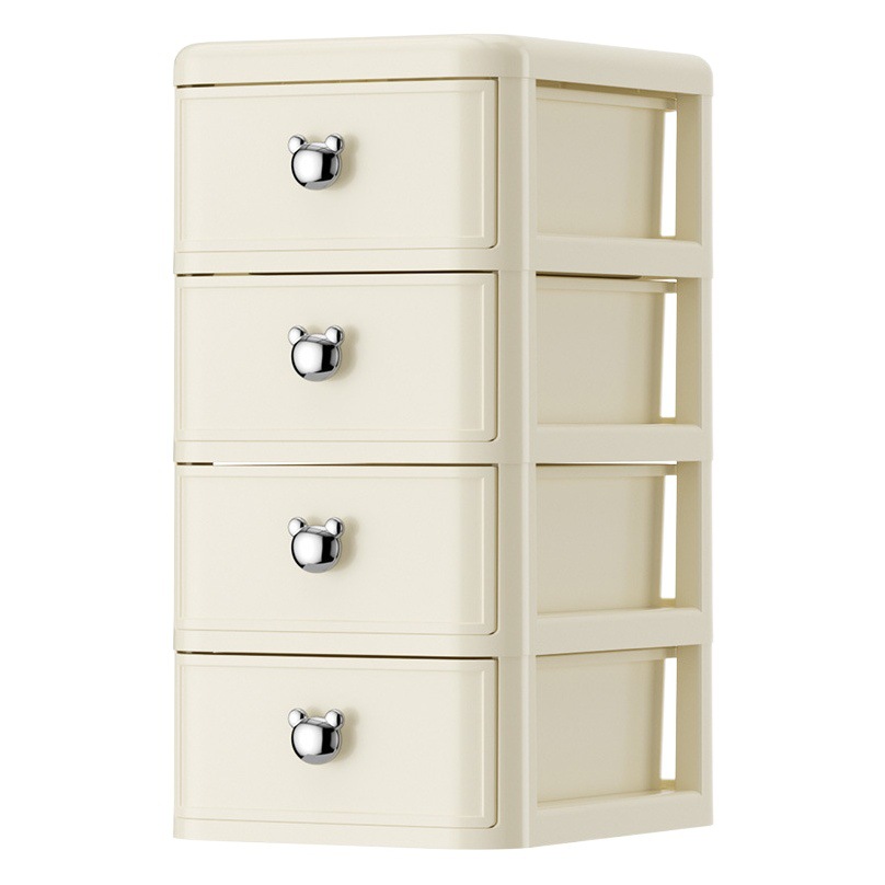 Caja de almacenamiento de escritorio transparente cajón caja de almacenamiento de cosméticos papelería apilable artículos diversos organizador de almacenamiento rack