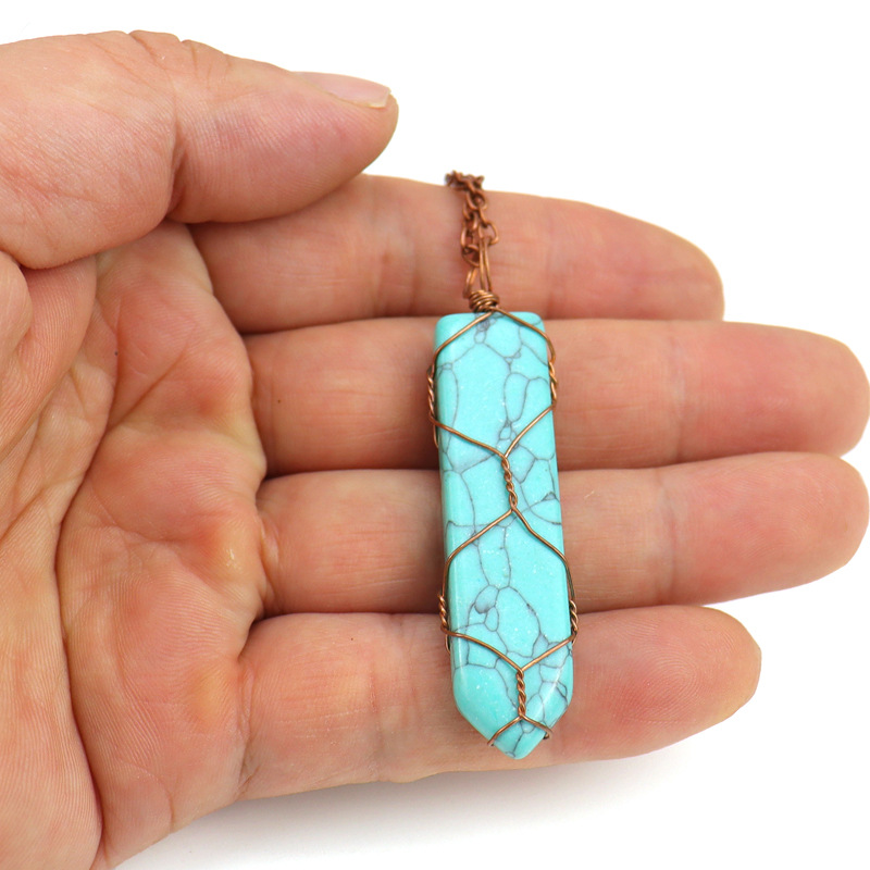 Fashion Geometric Agate Handmade Pendant Necklace 1 Piece